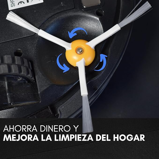 Cepillos laterales para Roomba (pack 4 + tornillos) – kit de mantenimiento